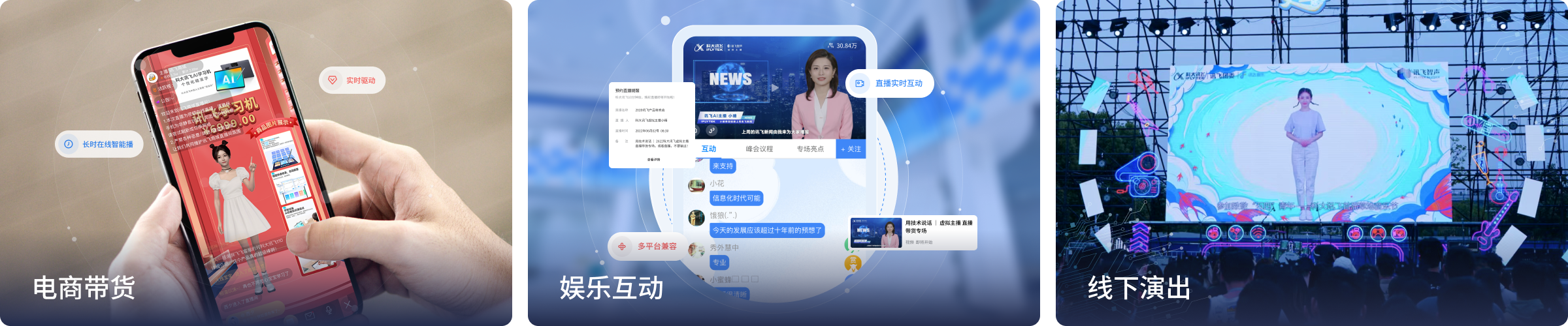 AI虚拟人直播解决方案_虚拟数字人直播-讯飞开放平台